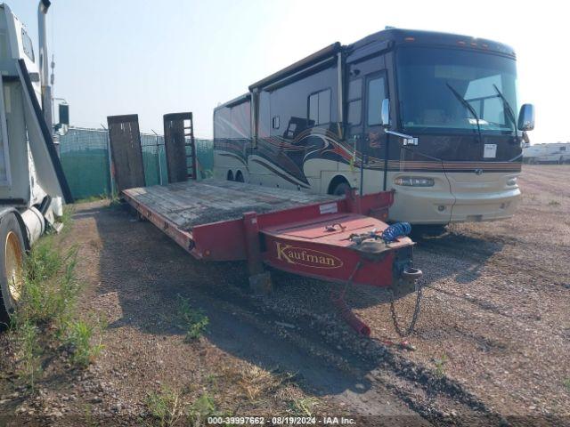  Salvage Kaufman Pintle Flatbed Trailer