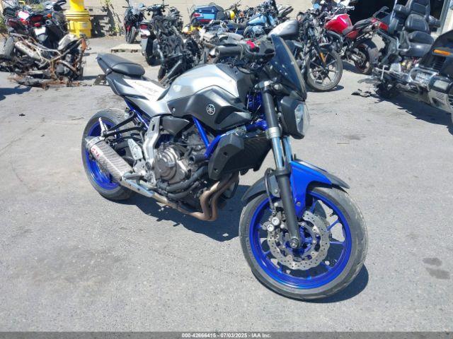  Salvage Yamaha Fz07